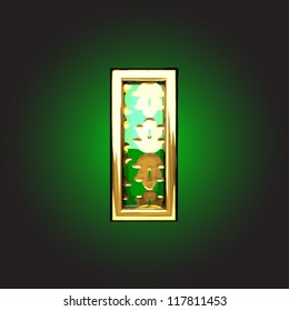 Vector golden figure