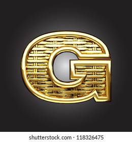 Vector golden figure