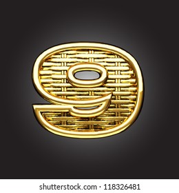 Vector golden figure