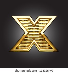 Vector golden figure