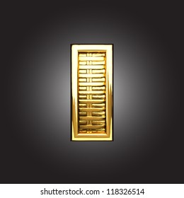 Vector golden figure