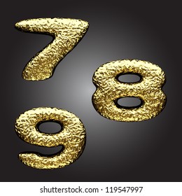 Vector golden figure