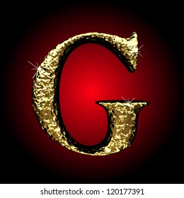Vector golden figure