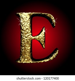 Vector golden figure