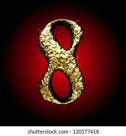 Vector golden figure