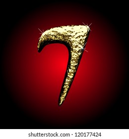 Vector golden figure