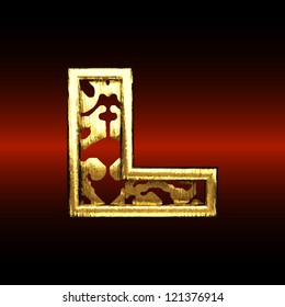 Vector golden figure