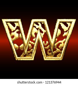 Vector golden figure