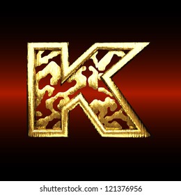 Vector golden figure