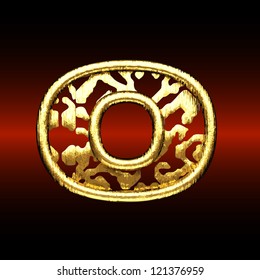 Vector golden figure