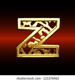 Vector golden figure