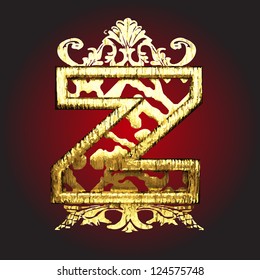 Vector golden figure