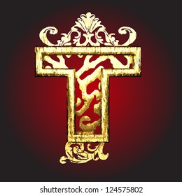 Vector golden figure