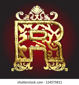 Vector golden figure