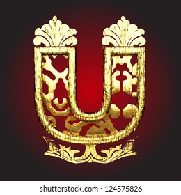 Vector golden figure