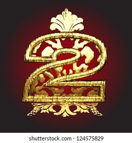 Vector golden figure