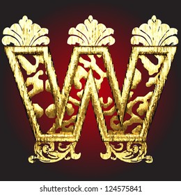Vector golden figure