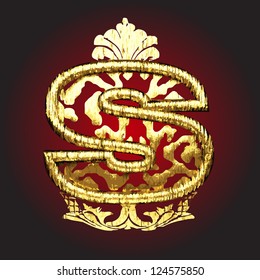 Vector golden figure
