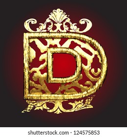 Vector golden figure