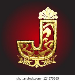Vector golden figure