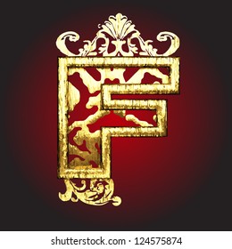 Vector golden figure