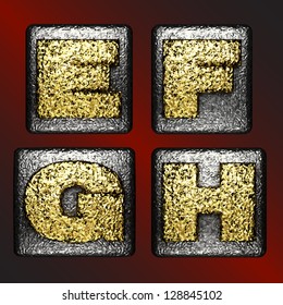 Vector golden figure