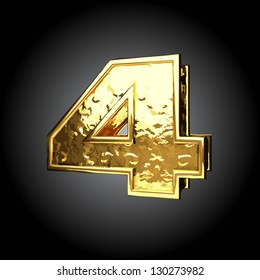 Vector golden figure