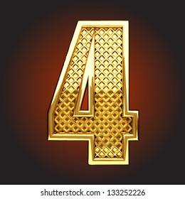 Vector golden figure