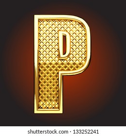 Vector golden figure