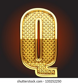 Vector golden figure
