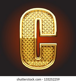 Vector golden figure