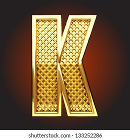 Vector golden figure