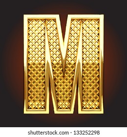 Vector golden figure