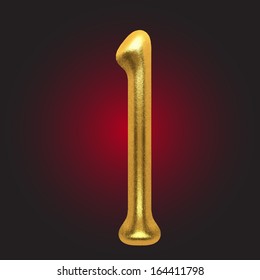 vector golden figure