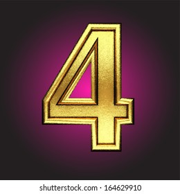 Vector golden figure