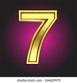 Vector golden figure