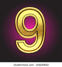 Vector golden figure