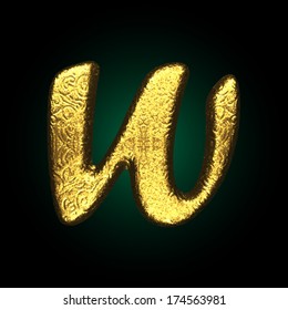 vector golden figure