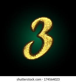 vector golden figure