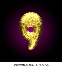vector golden figure