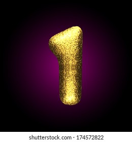 vector golden figure