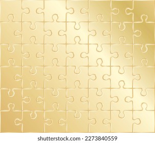 rompecabezas de rompecabezas terminadas de oro vectorial