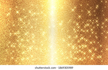 Vector golden foil background template for cards, hand drawn backdrop - invitations, posters, cards.