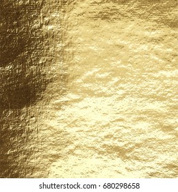 Vector golden foil background template for cards, hand drawn backdrop - invitations, posters, cards.