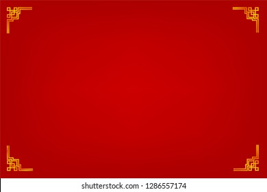 Vector golden frame, china style, for certificate, placard, backdrop, and other, at transparent effect background
