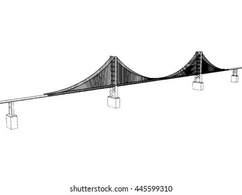 Vector Golden Gate Bridge - San Francisco