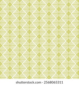 Vector golden geometric texture. Elegant seamless pattern with linear diamonds, rhombuses, thin lines. Abstract white and gold graphic ornament. Art deco