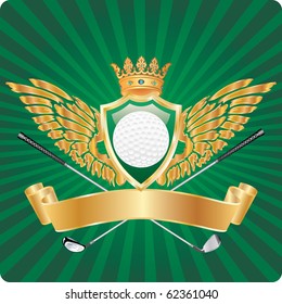 premio de golf vectorial