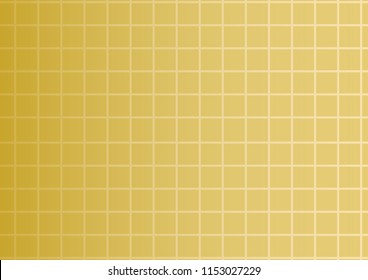 Vector golden gradient background with squares or cells