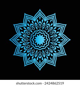 diseño de mandala de degradado dorado vector
